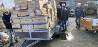 Container vol medische hulpgoederen vertrekt vanuit Tiel naar ziekenhuis in Nickerie